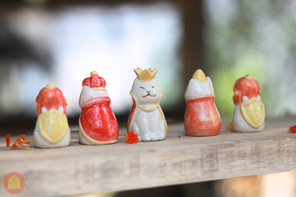 Ceramic Cat Chess Set - Nghich Dat - Clay Play