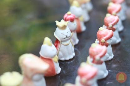 Ceramic Cat Chess Set - Nghich Dat - Clay Play